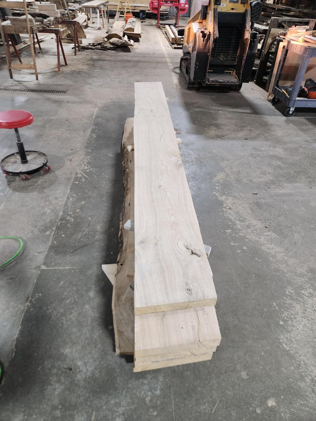 Rough Cut Oak Planks