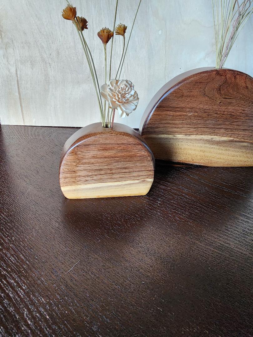 Walnut Vases